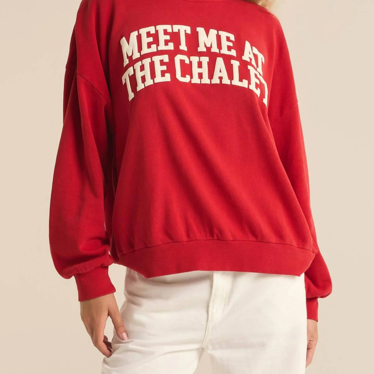 Z SUPPLY Chalet Sunday Sweatshirt - Haute Red - FINAL SALE – South
