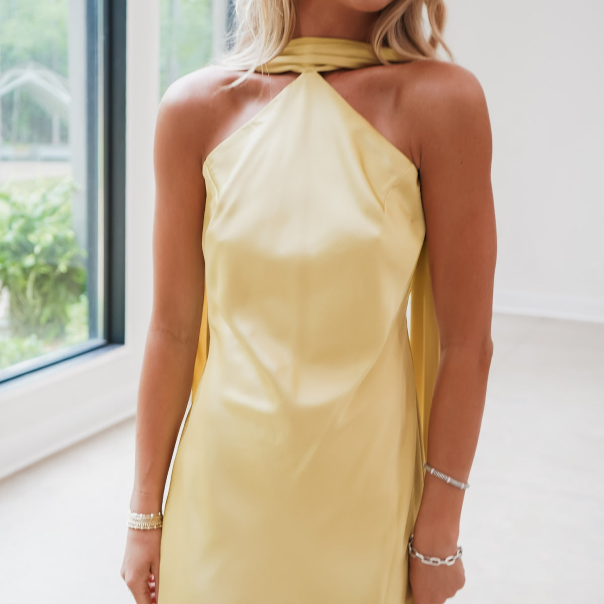 athena mini dress Clio Peppiatt Athena Mini Dress Champagne | Gold | M