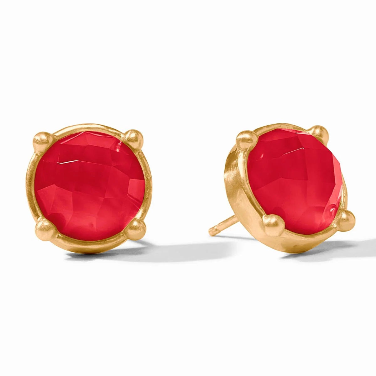 [Julie Vos]Honey Stud-Silver Iridescent Clear Crystal main image 0