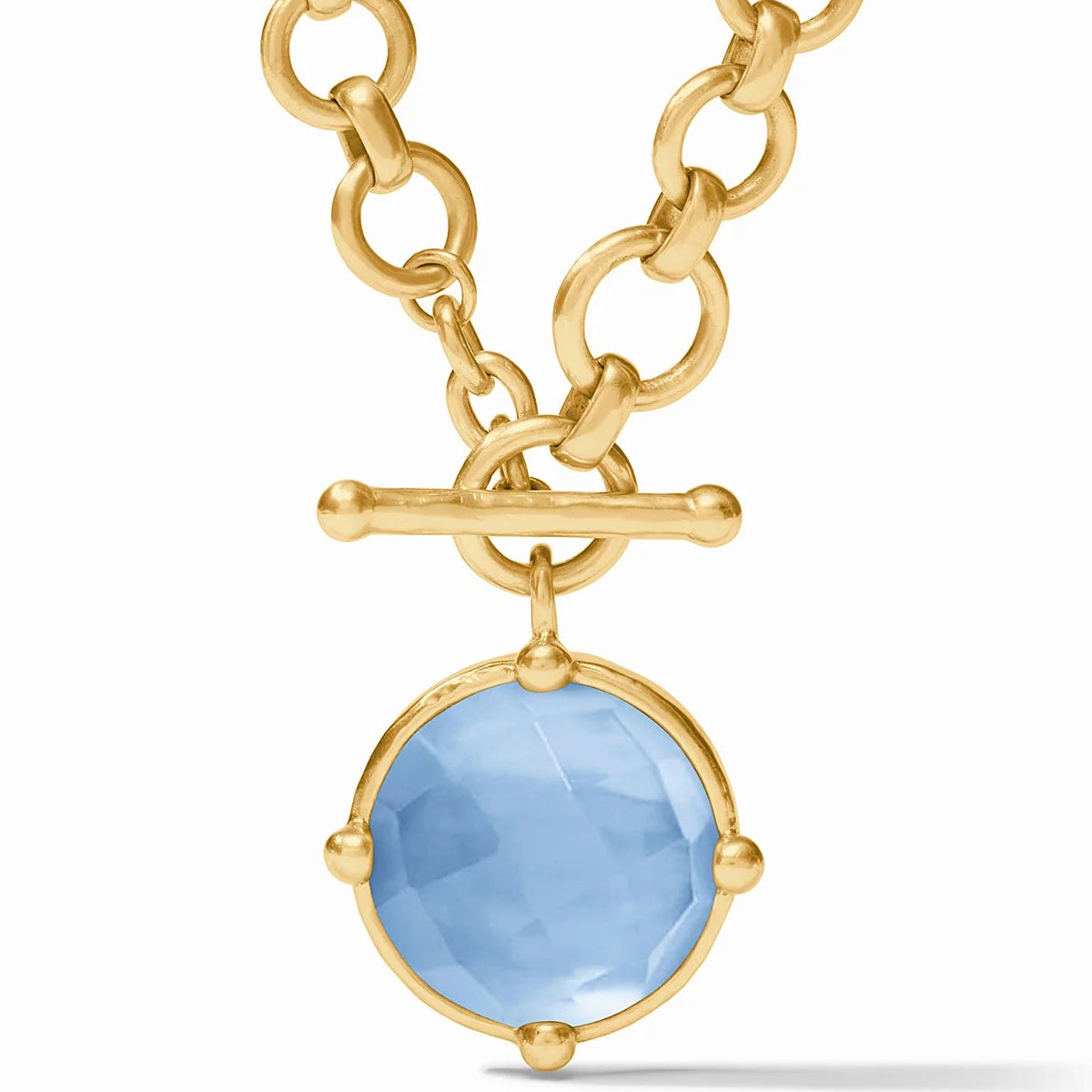 JULIE VOS Honeybee Demi Necklace - Iridescent Chalcedony Blue