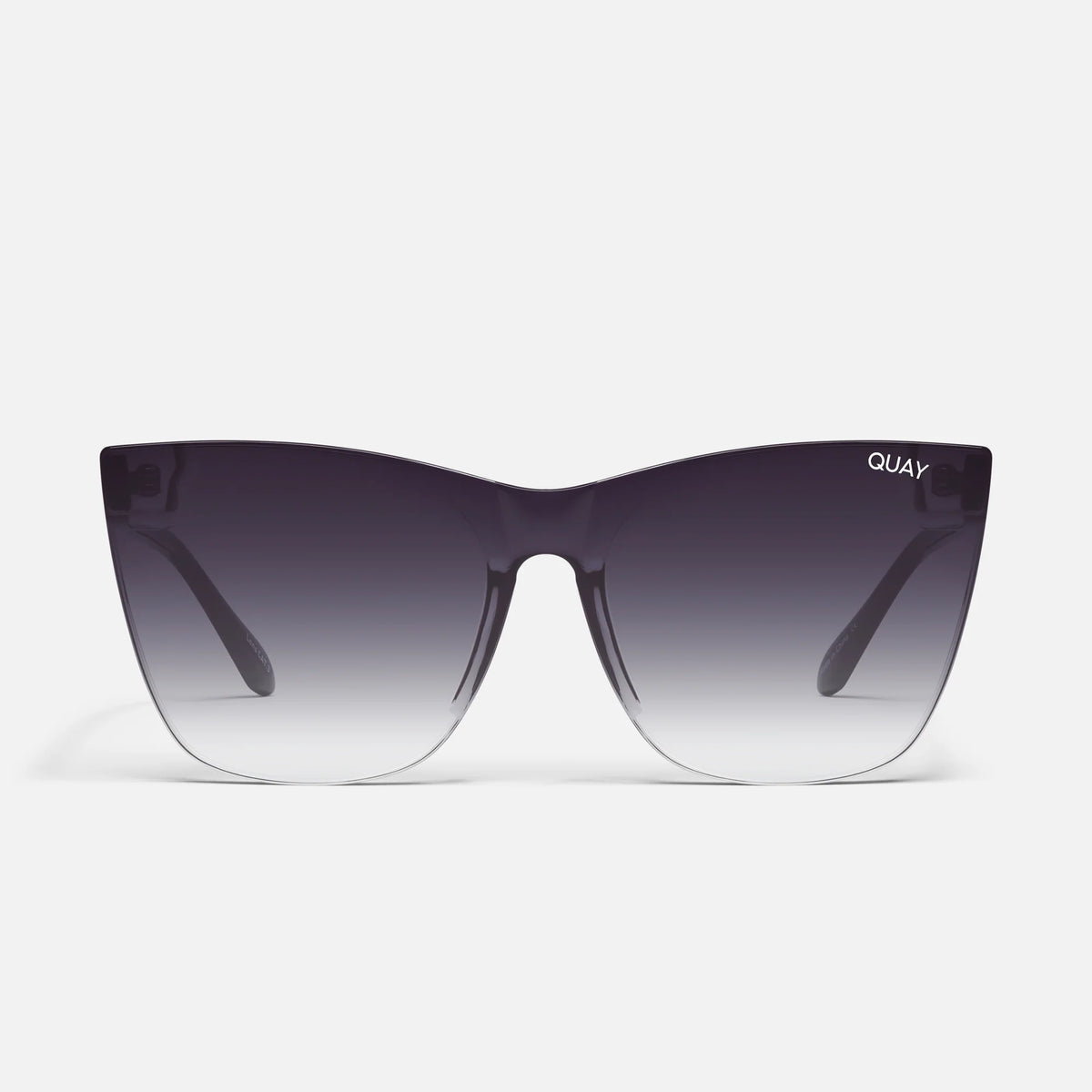 QUAY // ltd ed retro-mod black metal frame smoke fade lens cateye sunglasses QUAY Unisex Tag Me RX QT-000981 Black / Smoke Tinted  main image 3