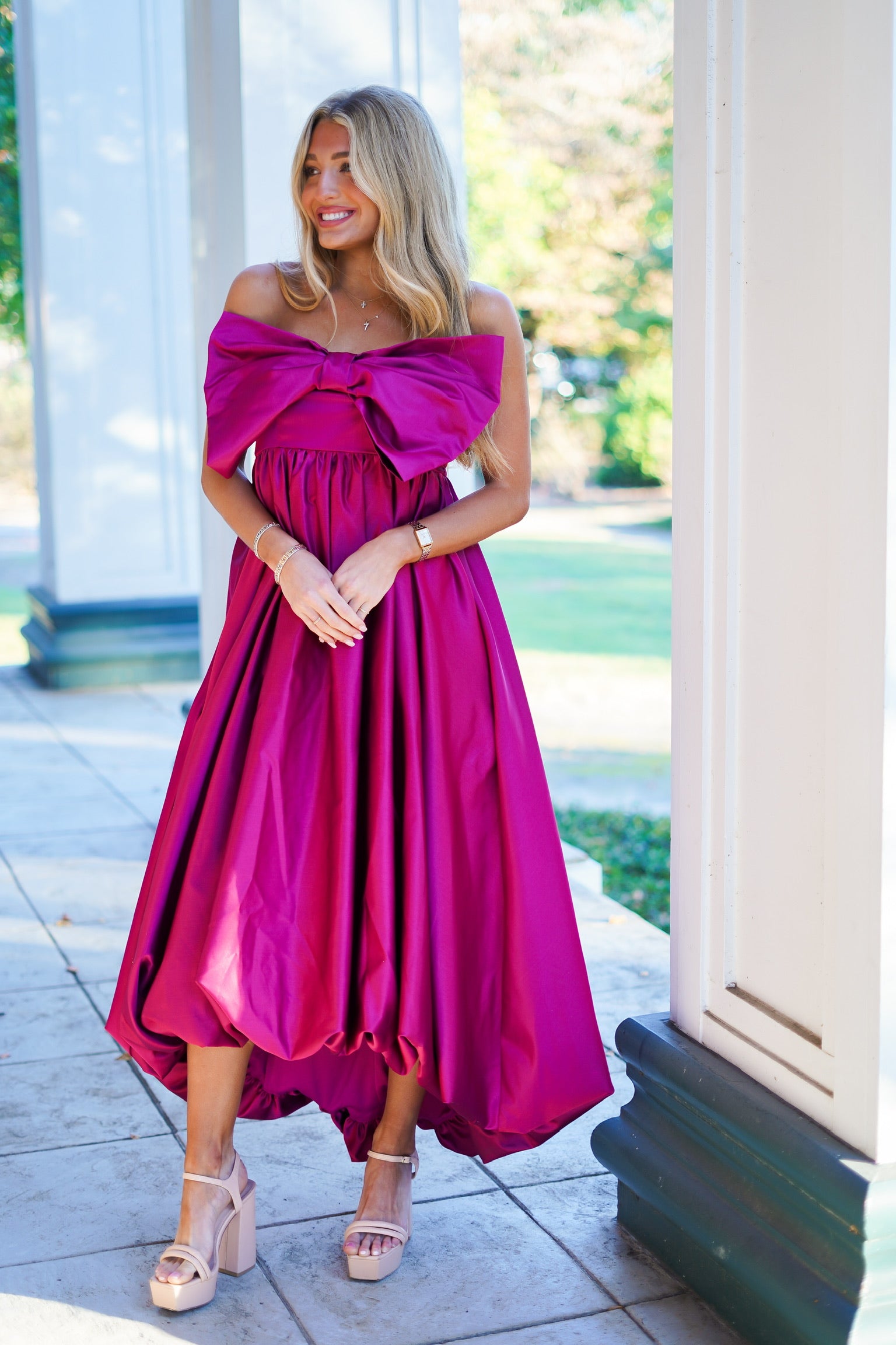 Magenta maxi dress hotsell