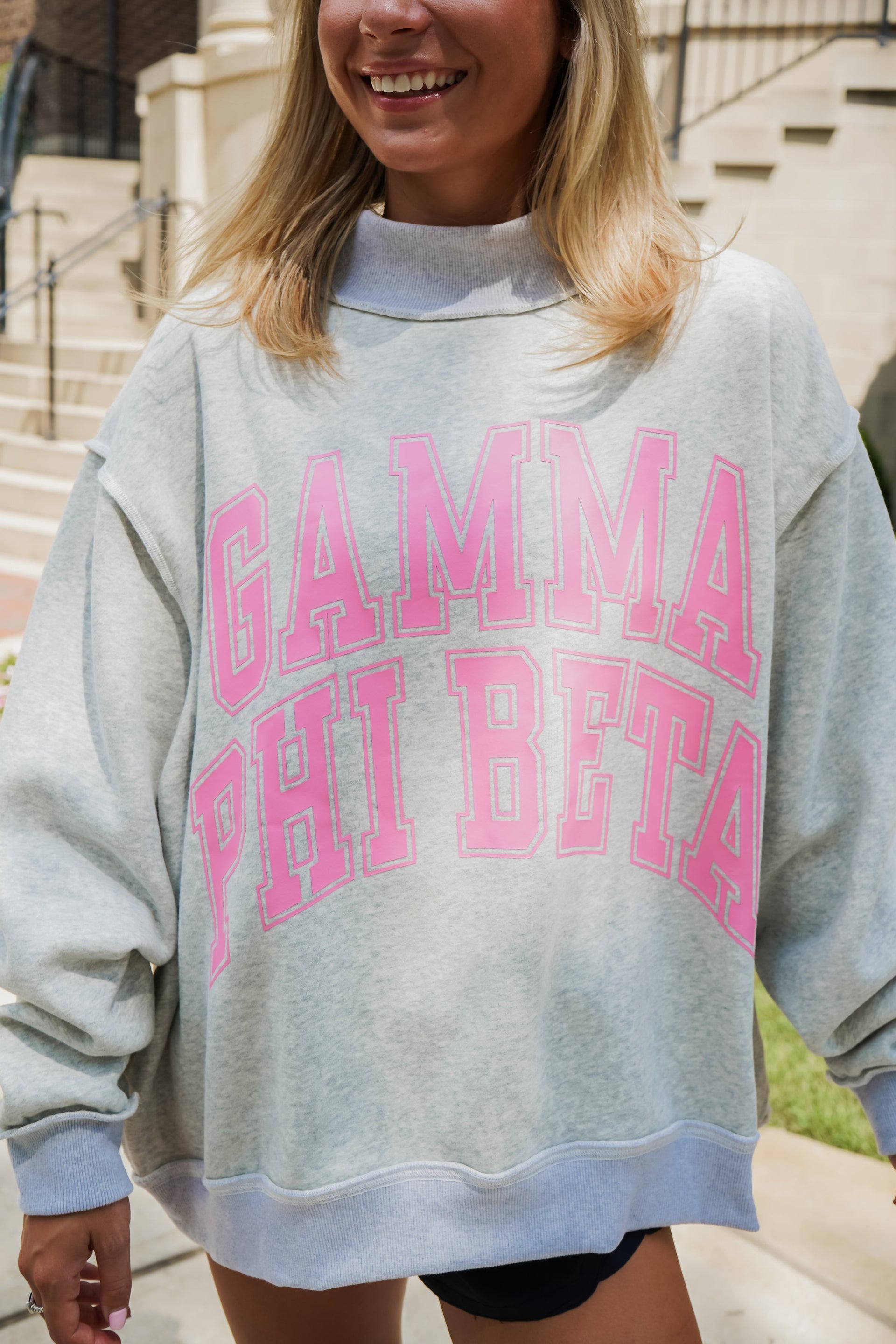Sorority Reversible Label Sweatshirt Gamma Phi Beta – South Boutique