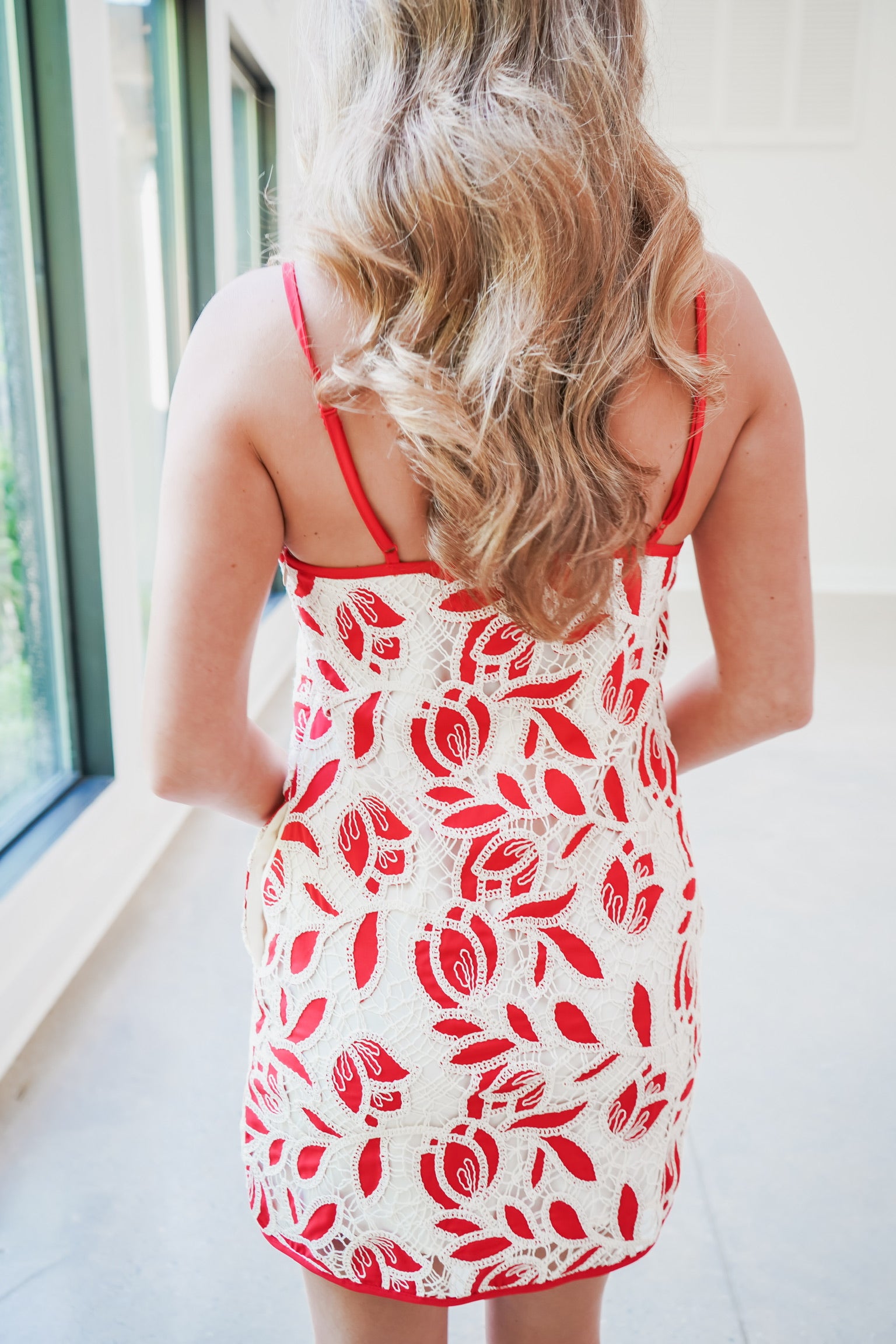 white christmas dresses White & Red Maxi Dress - Women's Dress