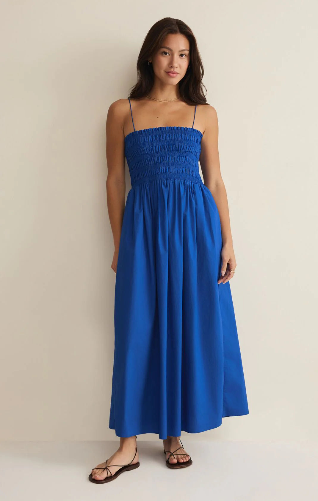 nautical cocktail dress Cornelia Poplin Dress Nautical Blue / L