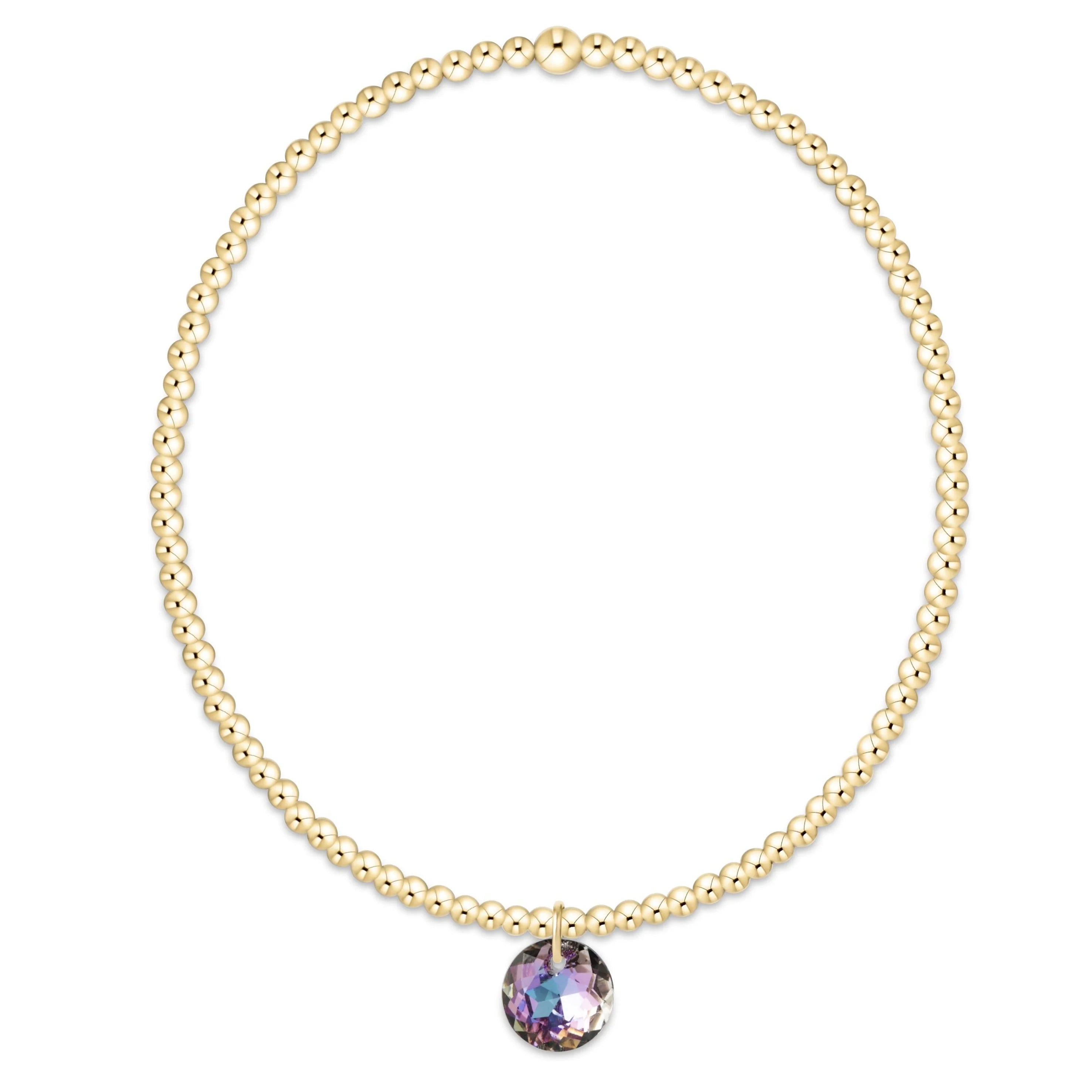 ENewton Extends Pearl Sincerity 4mm Gem Bracelet - Pink Opal