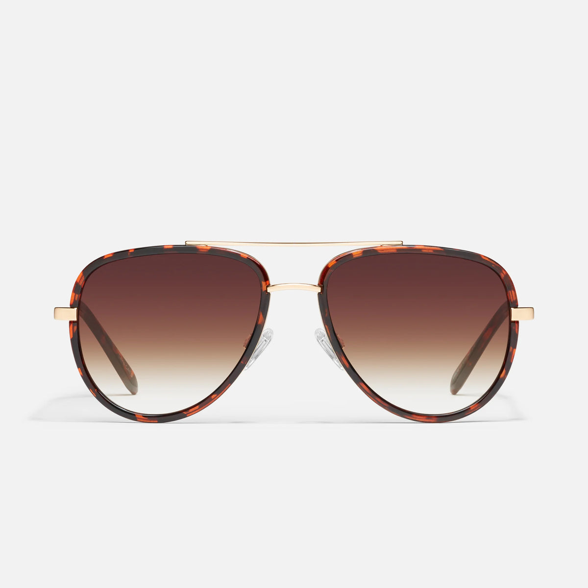 Quay Brown Sunglasses Quay High Profile Sunglasses-Dark Tort/ Brown Lens main image 3