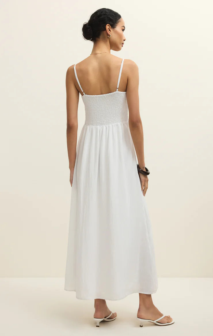 Z SUPPLY Bayside Linen Maxi Dress - White - FINAL SALE  South Boutique
