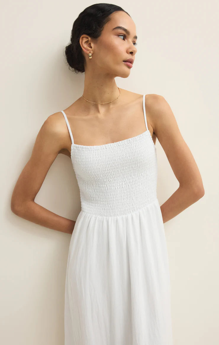 Z SUPPLY Bayside Linen Maxi Dress - White - FINAL SALE South Boutique Z SUPPLY Bayside Linen Maxi Dress - White - FINAL SALE South Boutique